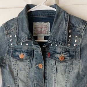 Girl's Studded Levi's Jean Jacket